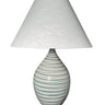 House of Troy Scatchard 28" Stoneware Table Lamps in Emerald Wave
