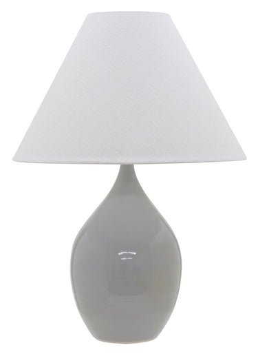 House of Troy Scatchard 28" Stoneware Table Lamps in Gray Gloss