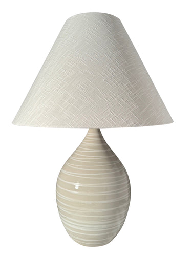 House of Troy Scatchard 28" Stoneware Table Lamps in Natural Spiral