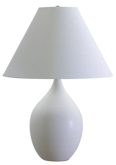 House of Troy Scatchard 28" Stoneware Table Lamps in White Matte