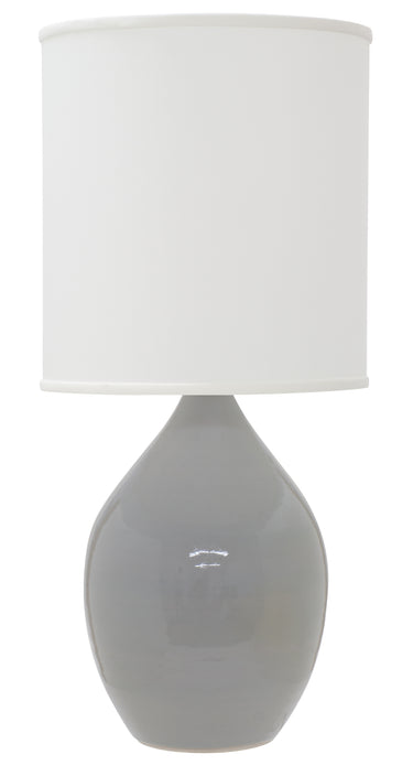 House of Troy Scatchard 30" Stoneware Table Lamps in Gray Gloss