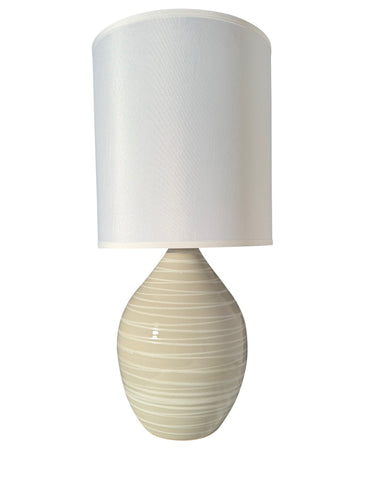 House of Troy Scatchard 30" Stoneware Table Lamps in Natural Spiral