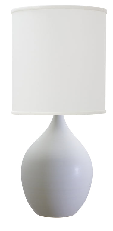 House of Troy Scatchard 30" Stoneware Table Lamps in White Matte