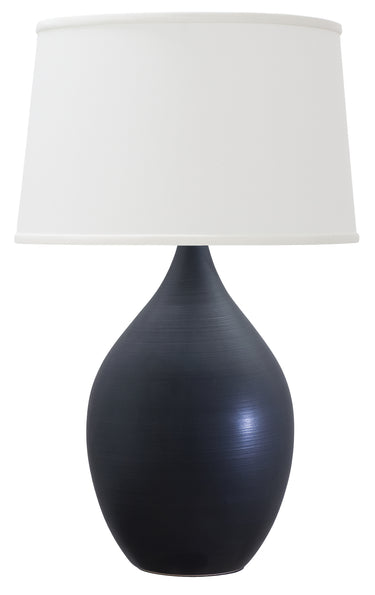 House of Troy Scatchard 24.5" Stoneware Table Lamps in Black Matte