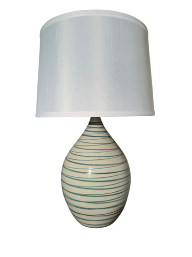 House of Troy Scatchard 24.5" Stoneware Table Lamps in Natural Spiral
