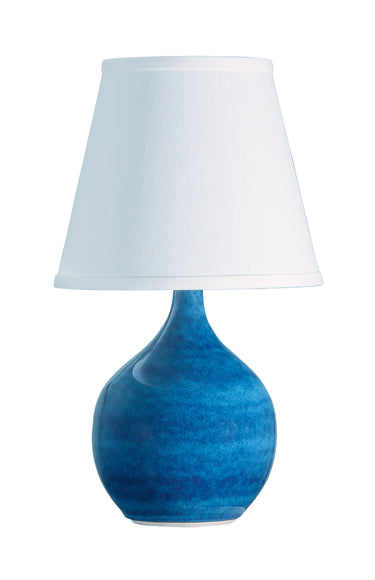 House of Troy Scatchard 13.5" Mini Accent Lamp in Blue Gloss