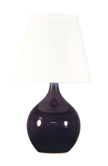 House of Troy Scatchard 13.5" Mini Accent Lamp in Eggplant