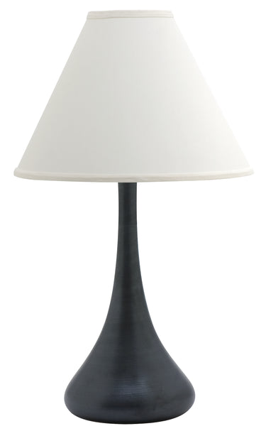 House of Troy Scatchard 26" Stoneware Table Lamps in Black Matte
