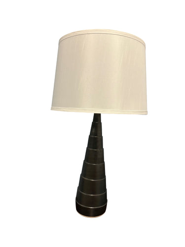 House of Troy Scatchard 26.5" Stoneware Accent Lamp in Black Matte