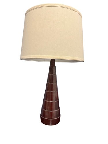 House of Troy Scatchard 26.5" Stoneware Accent Lamp in Iron Red
