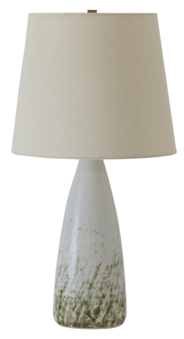 House of Troy Scatchard 25.5" Stoneware Table Lamps in Decorated White Gloss