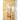 LED 3-light Gambit wall sconce with borosilicate glass and aged brass finish in hallway setting