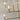 Gambit 8 Light Chandelier, Aged Brass Finish, Layered Glass Globes, Side View