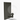 Single-light wall sconce with globe-shaped shade and minimalist mounting in black finish