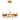 Modern Brass Wagon Wheel LED Chandelier, 31-inch, 24-Light