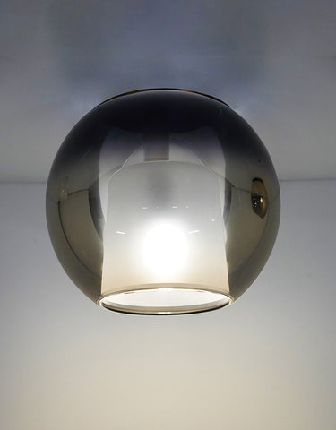 Penta Glo Large wall and ceiling light, glass sphere mounted flush