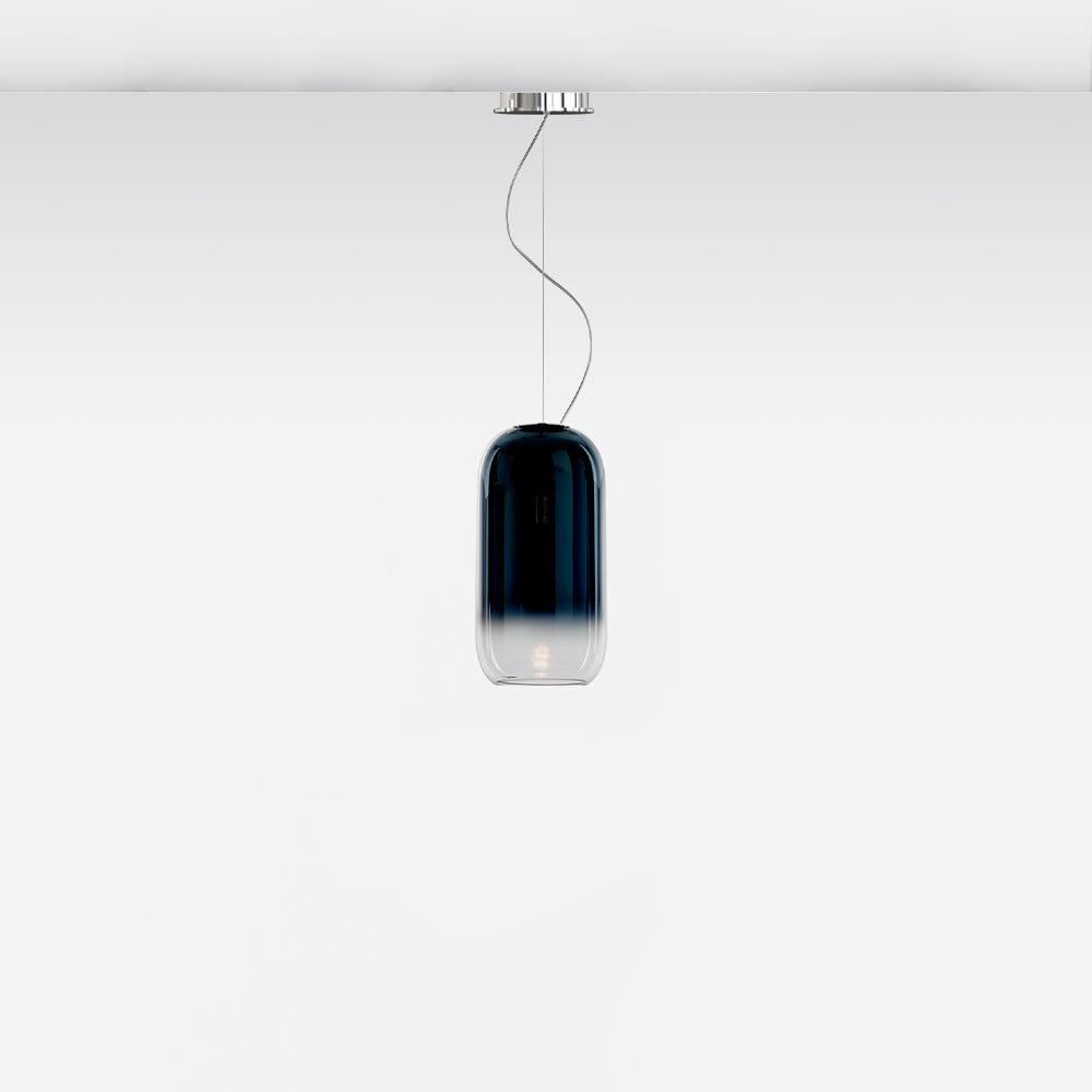 Gople Suspension Blue Handblown Glass | Artemide 1