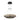 Grace 24-inch LED chandelier in matte black and oak wood finish for transitional living spaces