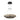Grace 24-inch LED chandelier in matte black and oak wood finish for transitional living spaces