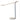 Gravy Desk Lamp with edge-lit LED circular head and Maple wood base for modern office