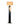 Nova of California Half Moon Floor Lamp Night Light Dark Brown Etruscan Gold Linen Shade