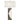Nova of California Half Moon Floor Lamp Night Light Charcoal Gray Etruscan Gold Linen Shade