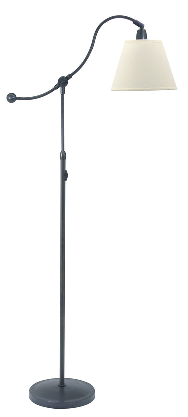 House of Troy Hyde Park Floor Lamps Oil Rubbed Bronze w/White Linen Shade