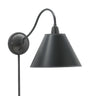 House of Troy Hyde Park Wall Swings Oil Rubbed Bronze w/Black Parchment
