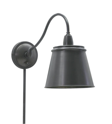 House of Troy Hyde Park Wall Swings Oil Rubbed Bronze w/Metal Shade