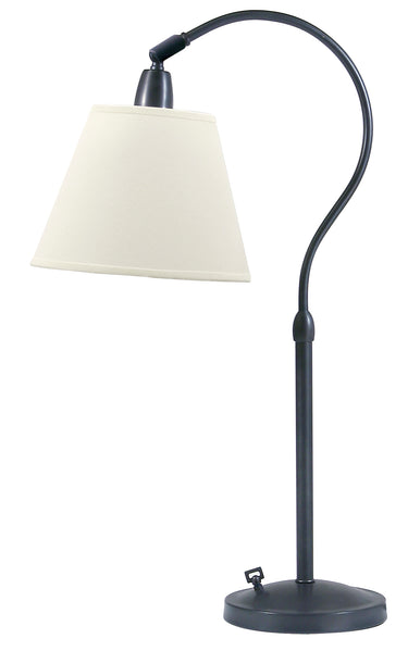 House of Troy Hyde Park Table Lamps Oil Rubbed Bronze w/White Linen Shade