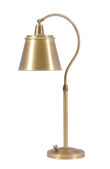 House of Troy Hyde Park Table Lamps Weathered Brass w/Metal Shade