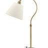 House of Troy Hyde Park Table Lamps Weathered Brass w/White Linen Shade