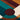 Close detail of the Hacienda rug's colorful tufted wool pile
