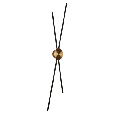 Modern black and brass wall sconce
- HA05084