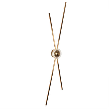 Modern glass and brass wall lamp - HA05085