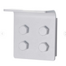 Industrial-style white LED wall light with dimmable 13W bulb, ADA compliant – Innermost Bolt WB0783-01