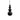 Stylish hanging downlight inspired by fashion jewelry earring silhouette in Gloss Black