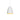 Modern teacup-style aluminum pendant light with warm gold lining for luxury dining room in White finish
