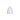 Modern teacup-style aluminum pendant light with warm gold lining for luxury dining room in White finish