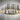Innermost Facet 100 stainless steel chandelier in modern living room in stainless steel