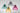 Colorful hanging light with soft diffused glow for living room and workspace décor