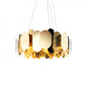 Chandelier, Brass finish | Panel 75 by Innermost