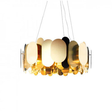 Chandelier, Brass finish | Panel 75 by Innermost