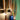 Macmaster Iris sculpted wood floor lamp, architectural lighting