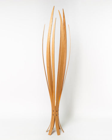 Iris floor lamp by Macmaster, living room ambient lighting