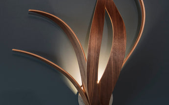 Iris Wall Light by MacMaster Design Walnut