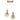 Irma 2-Light 12" Modern Brass LED Pendant with Water Pattern Glass -HA05128