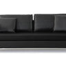 Soho Concept Istanbul contemporary sofa with stainless steel base and black PPM-FR upholstery for modern small spaces