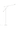 Contemporary designer floor lamp by Artemide with aluminum body and direct light - White-Grey