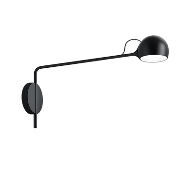 Artemide Ixa LED wall light adjustable modern sconce in anthracite finish
